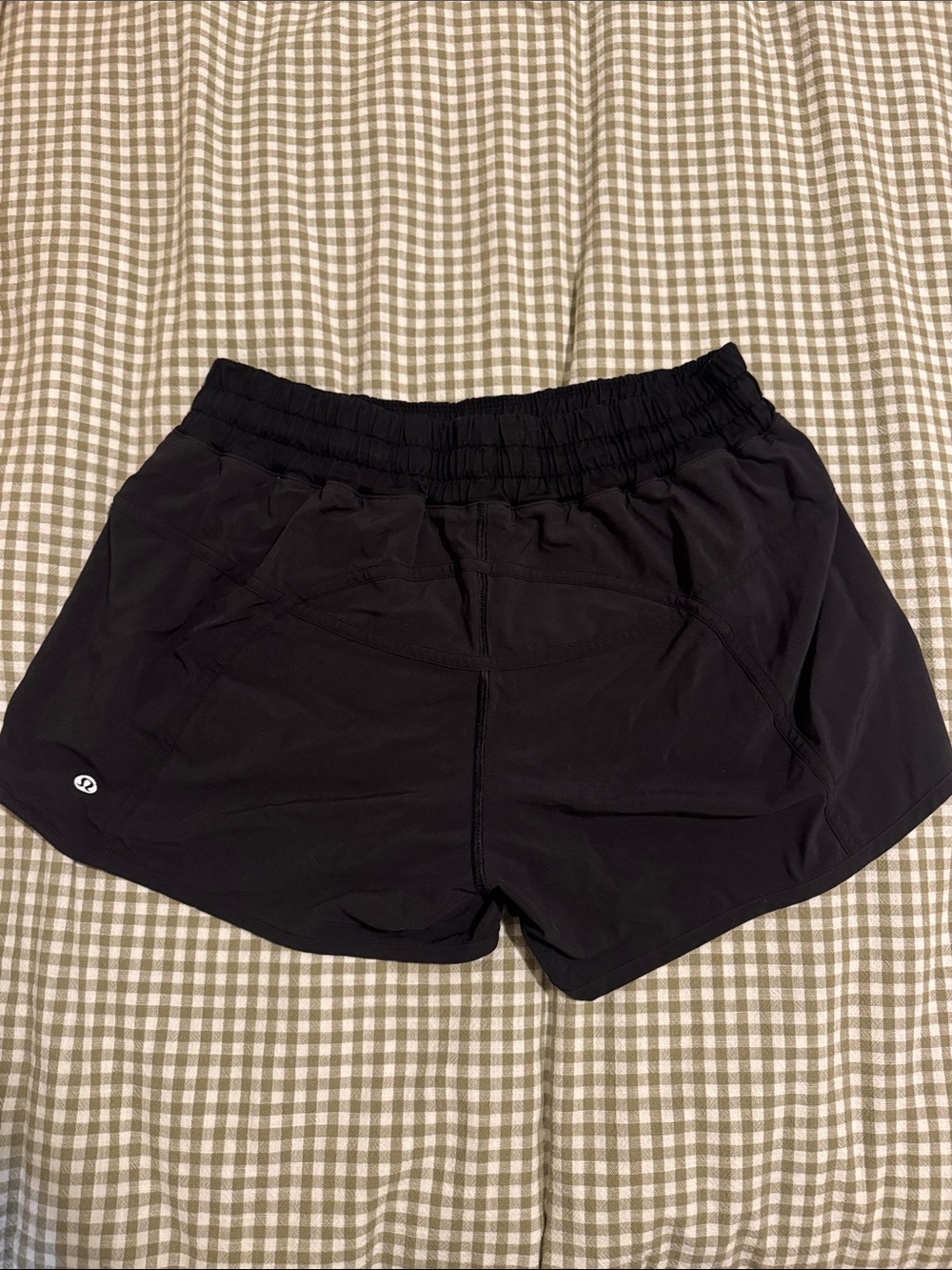 lululemon athletica Black Women's Athletic Shorts with Elastic Waistband